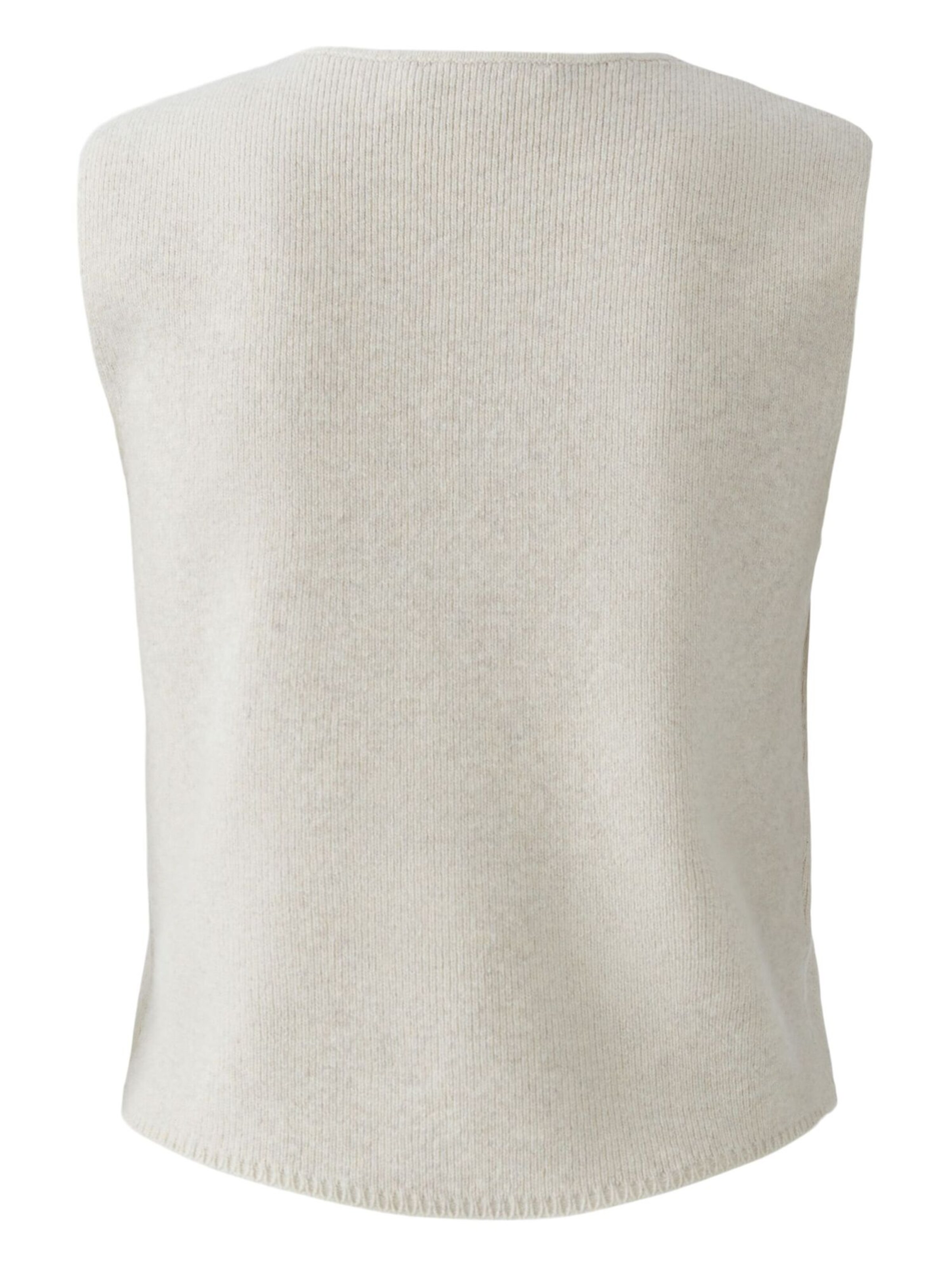 OUI Knitted vest in Beige