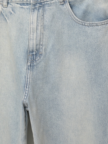 Pull&Bear Baggy Džíny – modrá