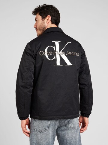 melns Calvin Klein Jeans Standarta Starpsezonu jaka