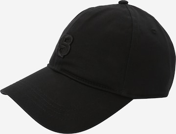 Casquette BOSS en noir : devant