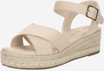 Sandale 'Leona' de la ABOUT YOU pe gri: față