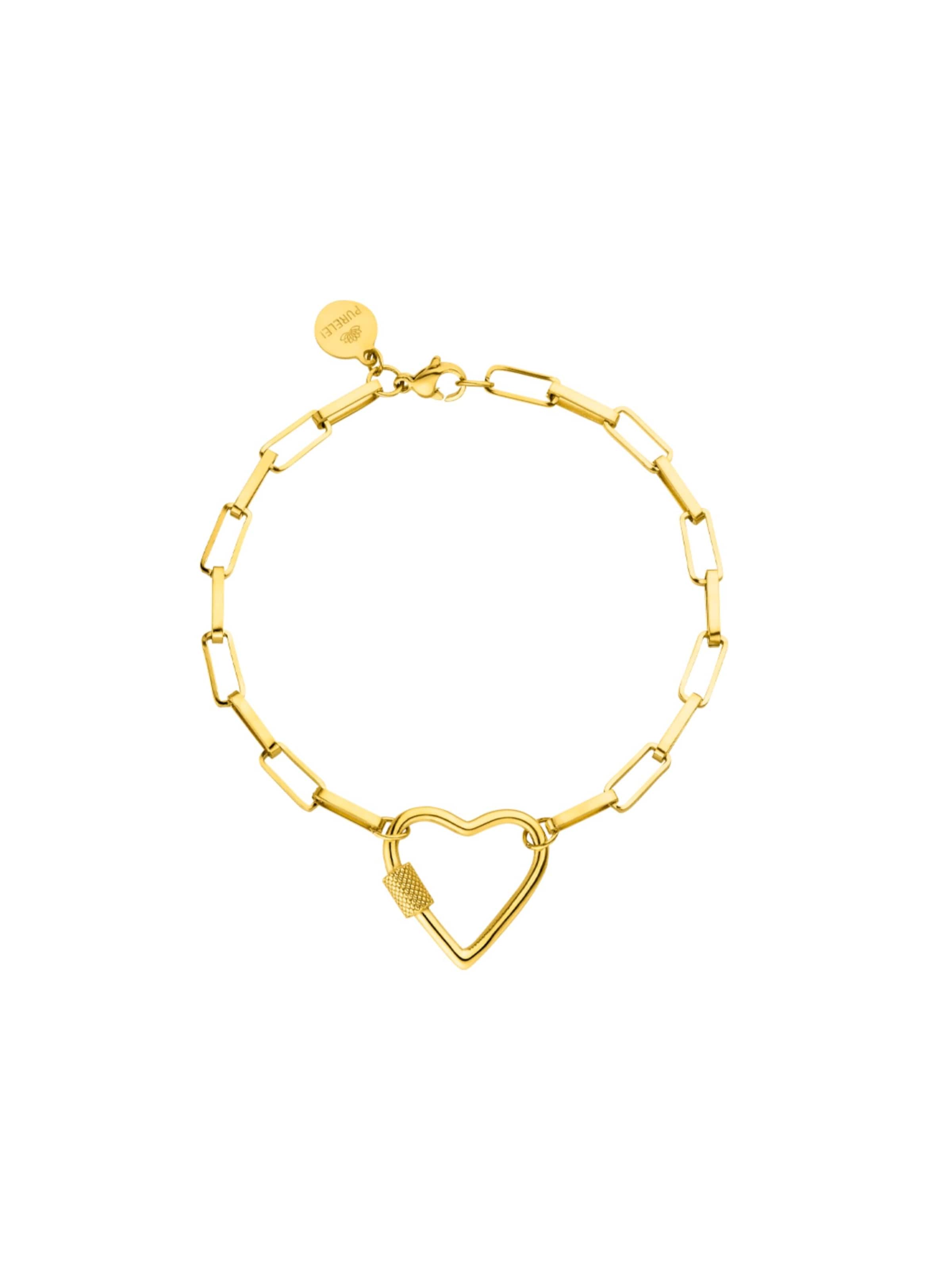 PURELEI Armband 'Palekana Heart' in Gold: Vorderseite