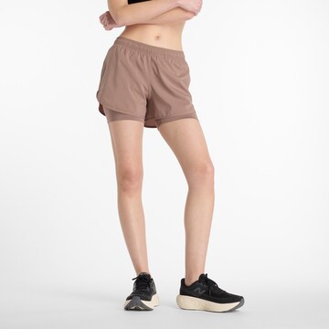 new balance Regular Workout Pants 'Essentials' in Brown: front