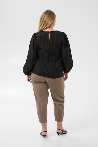 KAFFE CURVE Blouse in Zwart