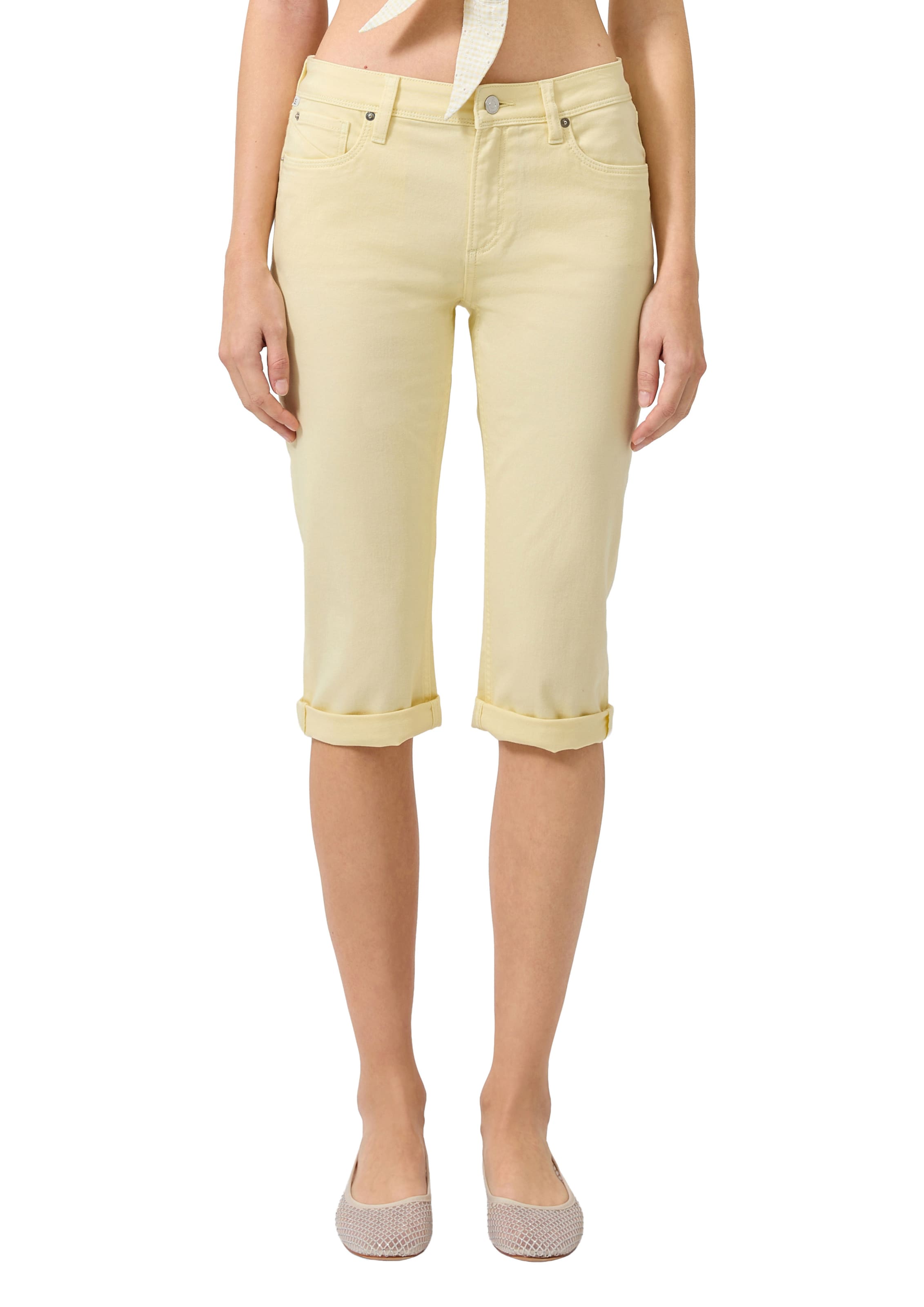 QS Slimfit Jeans ' CATIE ' in Gelb