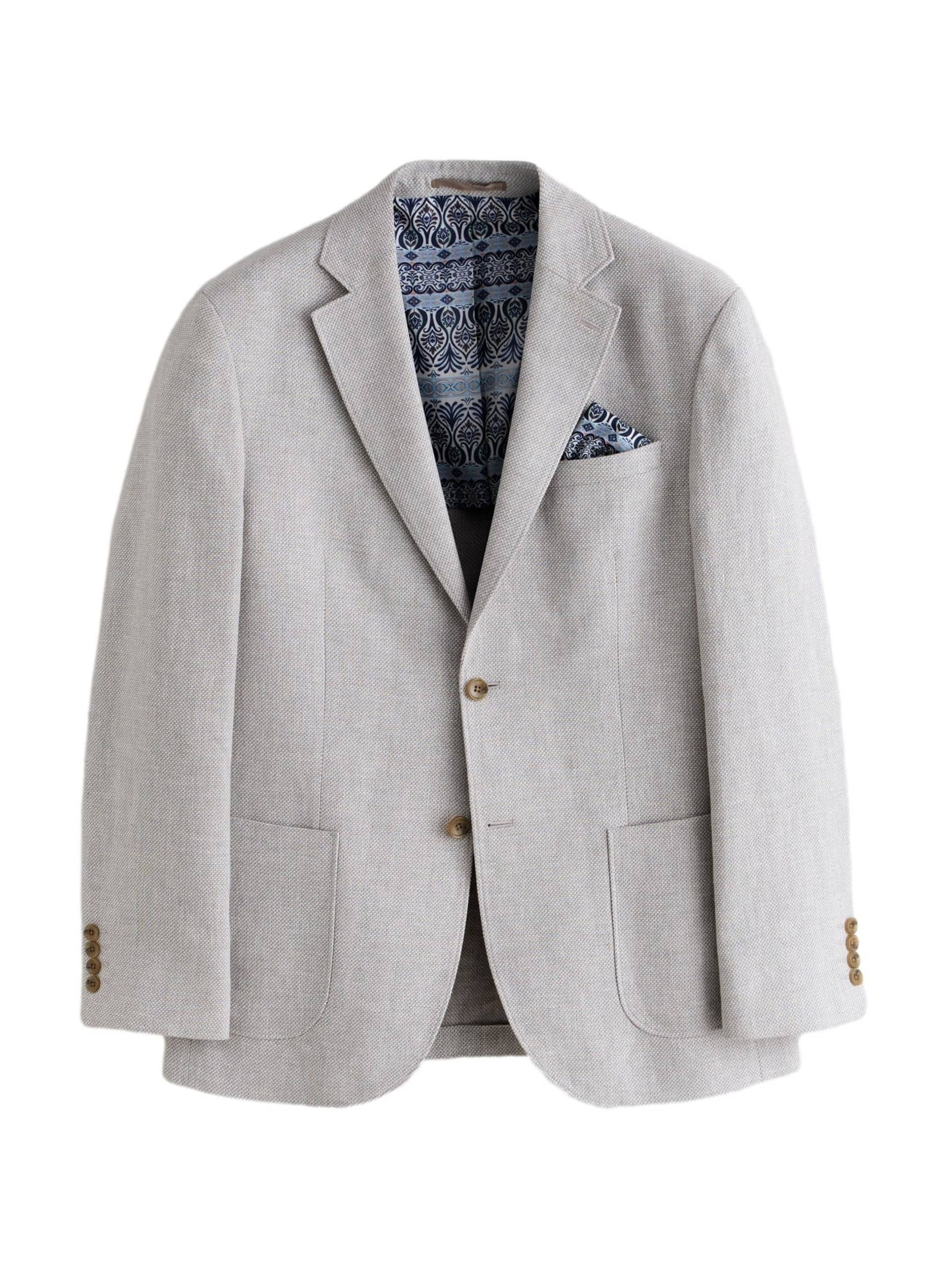Coupe regular Veste de costume Next en gris : devant