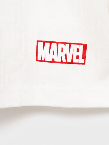 T-Shirt 'AVEMARVE' MANGO KIDS en blanc