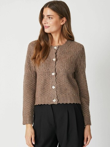 Giacchetta 'PointelleCC' di co'couture in marrone: frontale