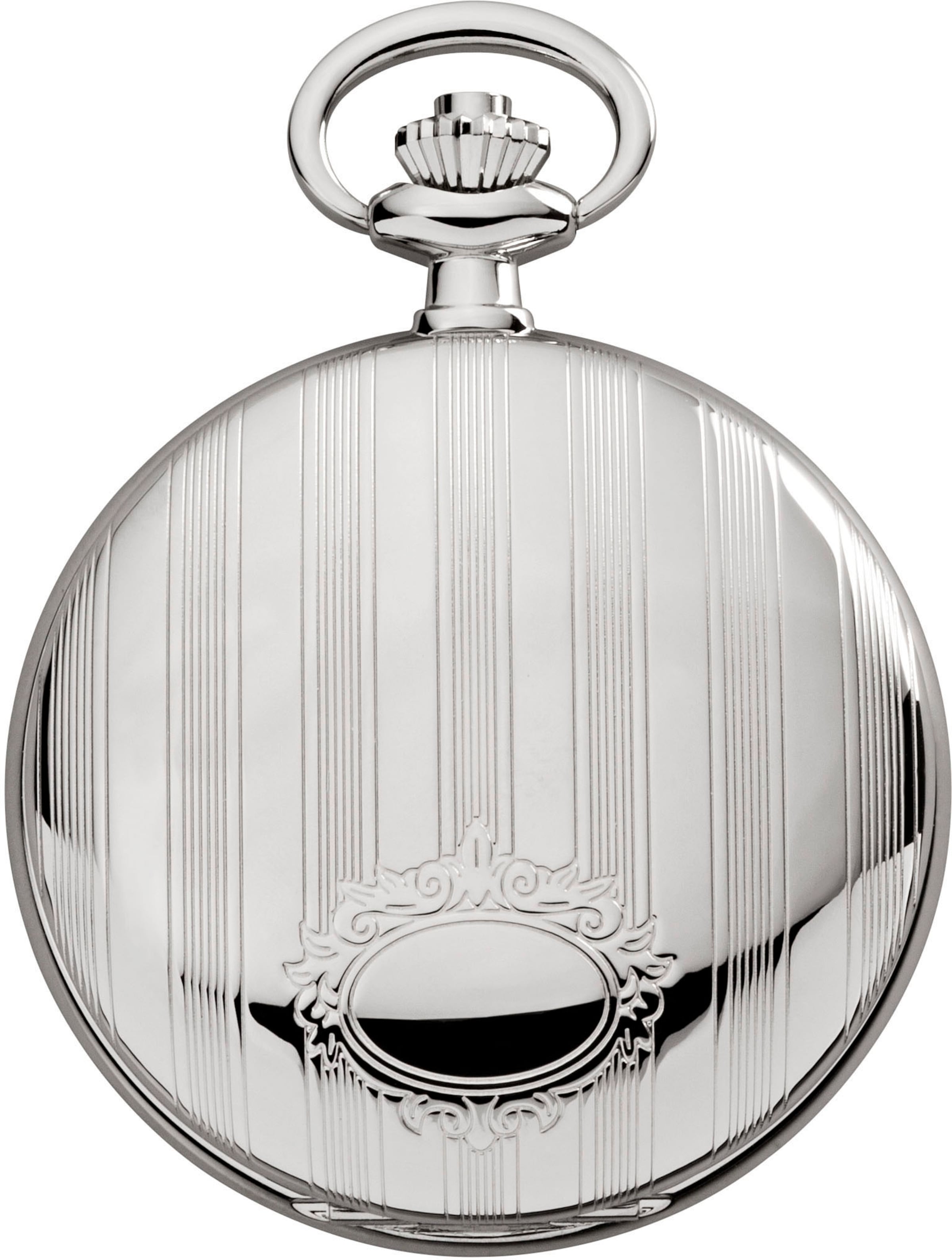 REGENT Analoguhr in Silber: Vorderseite