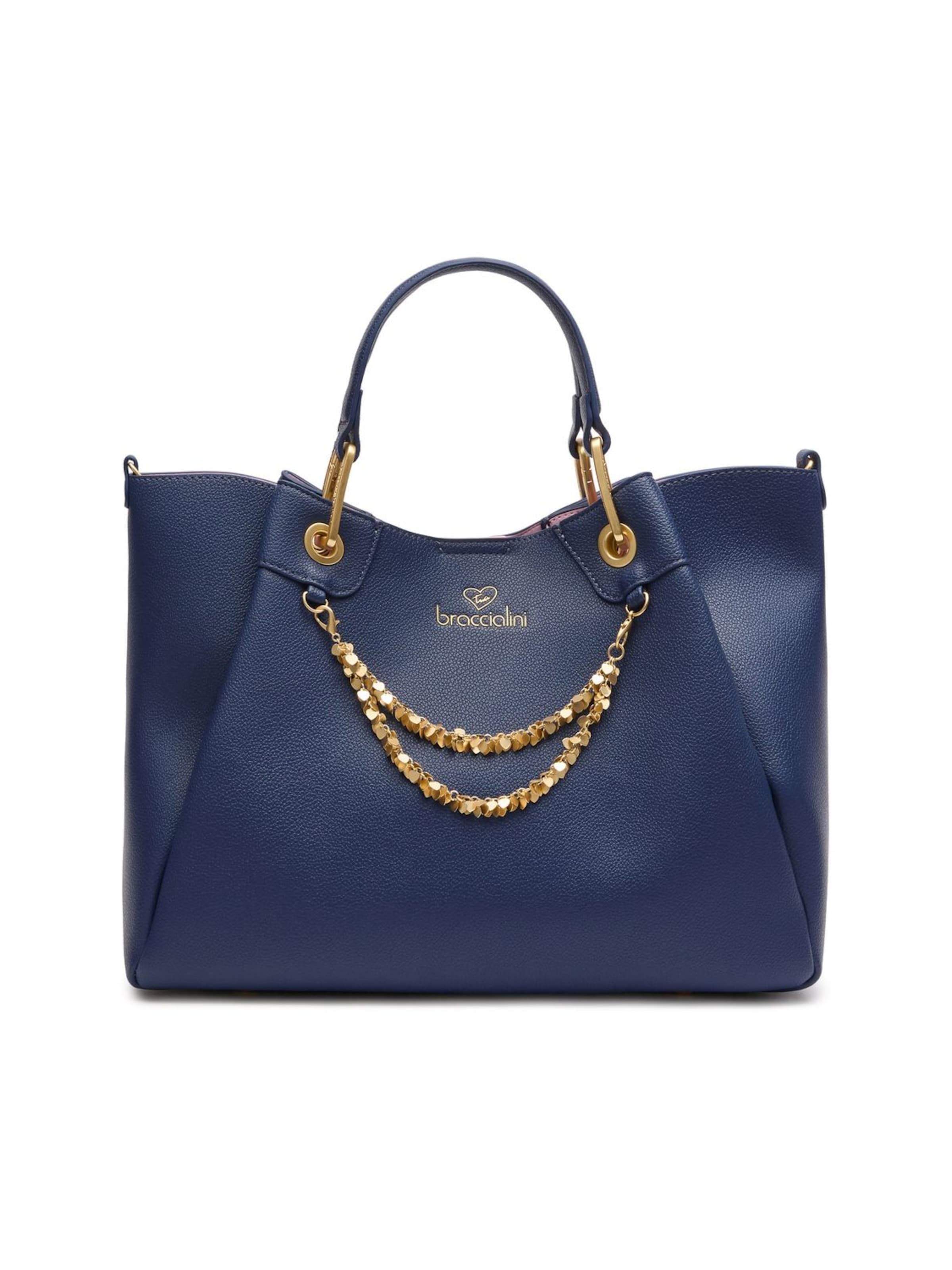 Borsa a mano 'Amy' di Braccialini in blu: frontale