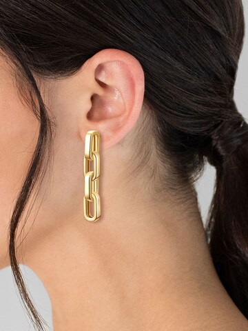 Boucles d'oreilles Yokoamii en or : devant