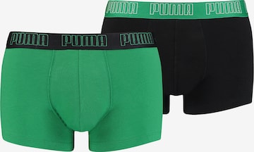 PUMA Boxershorts in Groen: voorkant