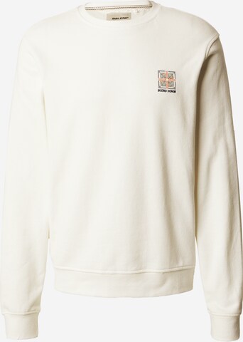 Sweat-shirt BLEND en blanc : devant