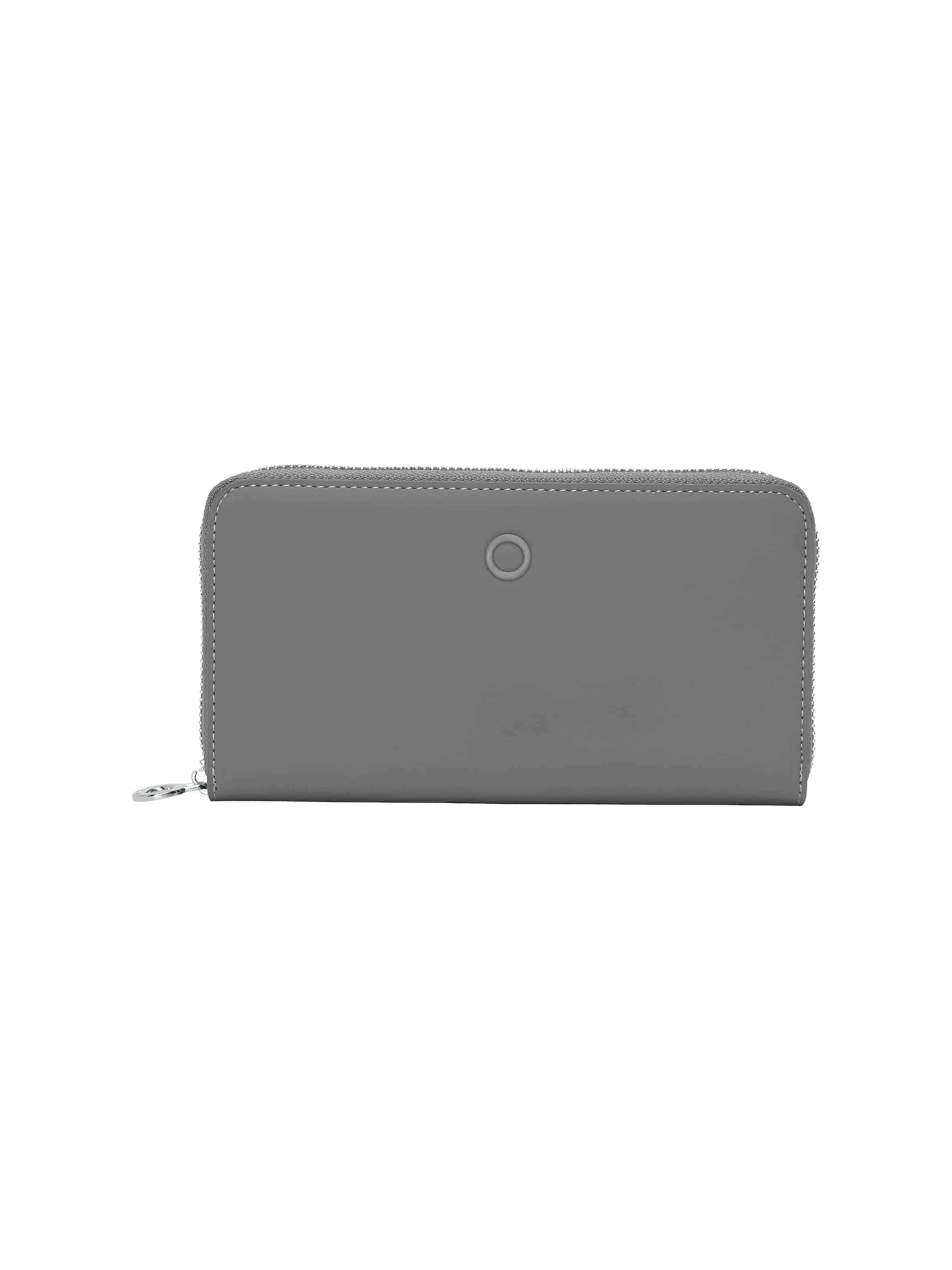 O bag Wallet in Grey: front