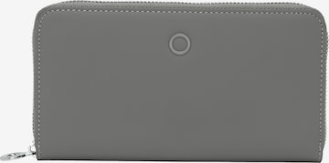 O bag Wallet in Grey: front