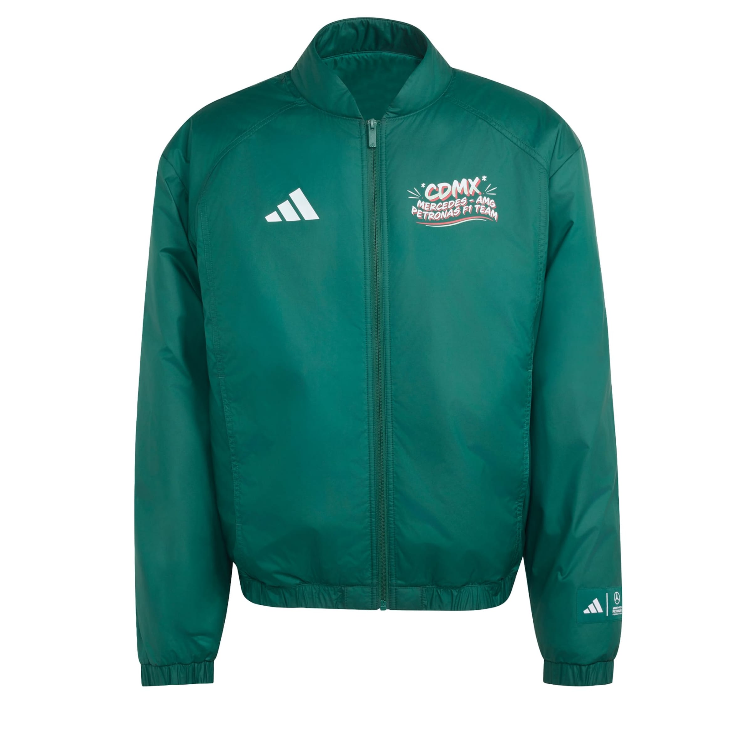 ADIDAS PERFORMANCE - Chaqueta deportiva 'Mercedes - AMG Petronas Formula 1 Team Mexico City' en verde: frente