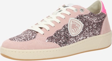 Sneaker bassa di Blauer.USA in rosa: frontale