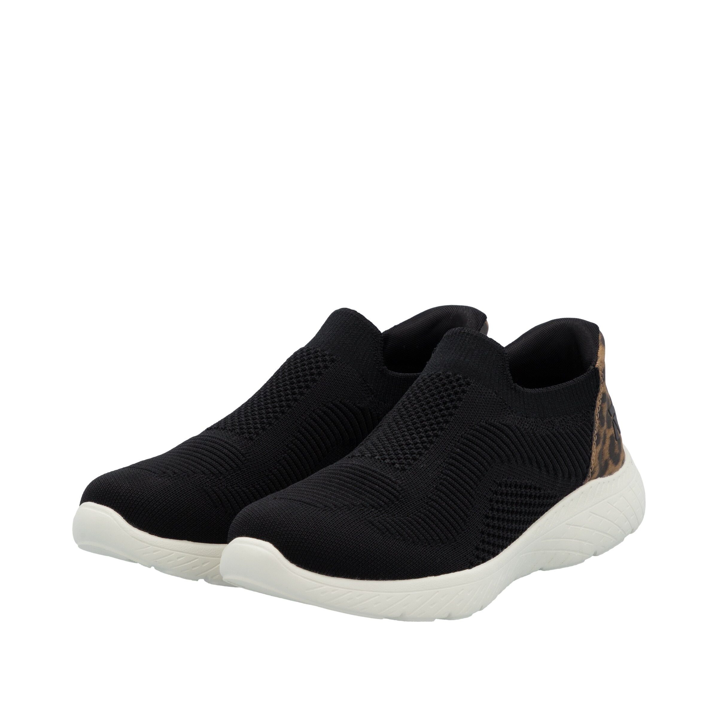 Rieker Slip On in Schwarz
