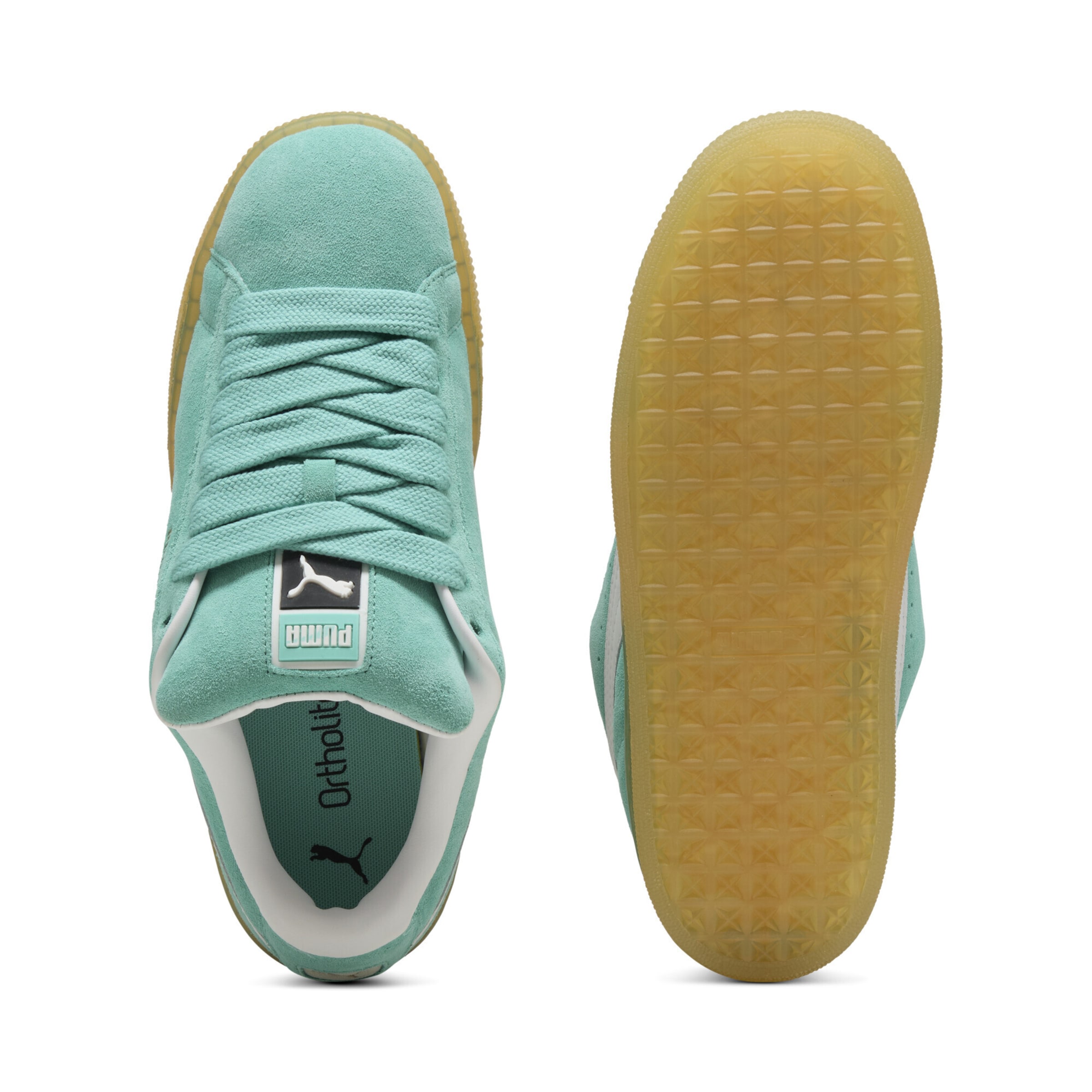 PUMA Низкие кроссовки 'Suede XL' в Зеленый