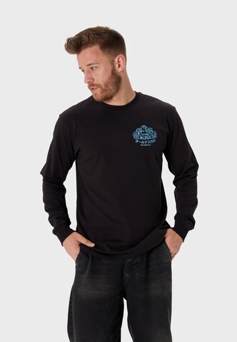 Oldskull Langarmshirt in Schwarz: Vorderseite