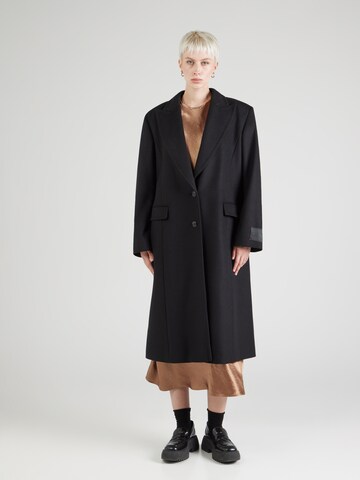 Cappotto di mezza stagione 'Meride' di HUGO in nero: frontale
