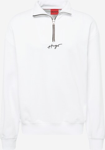 HUGO Sweatshirt 'Dogota' in White: front