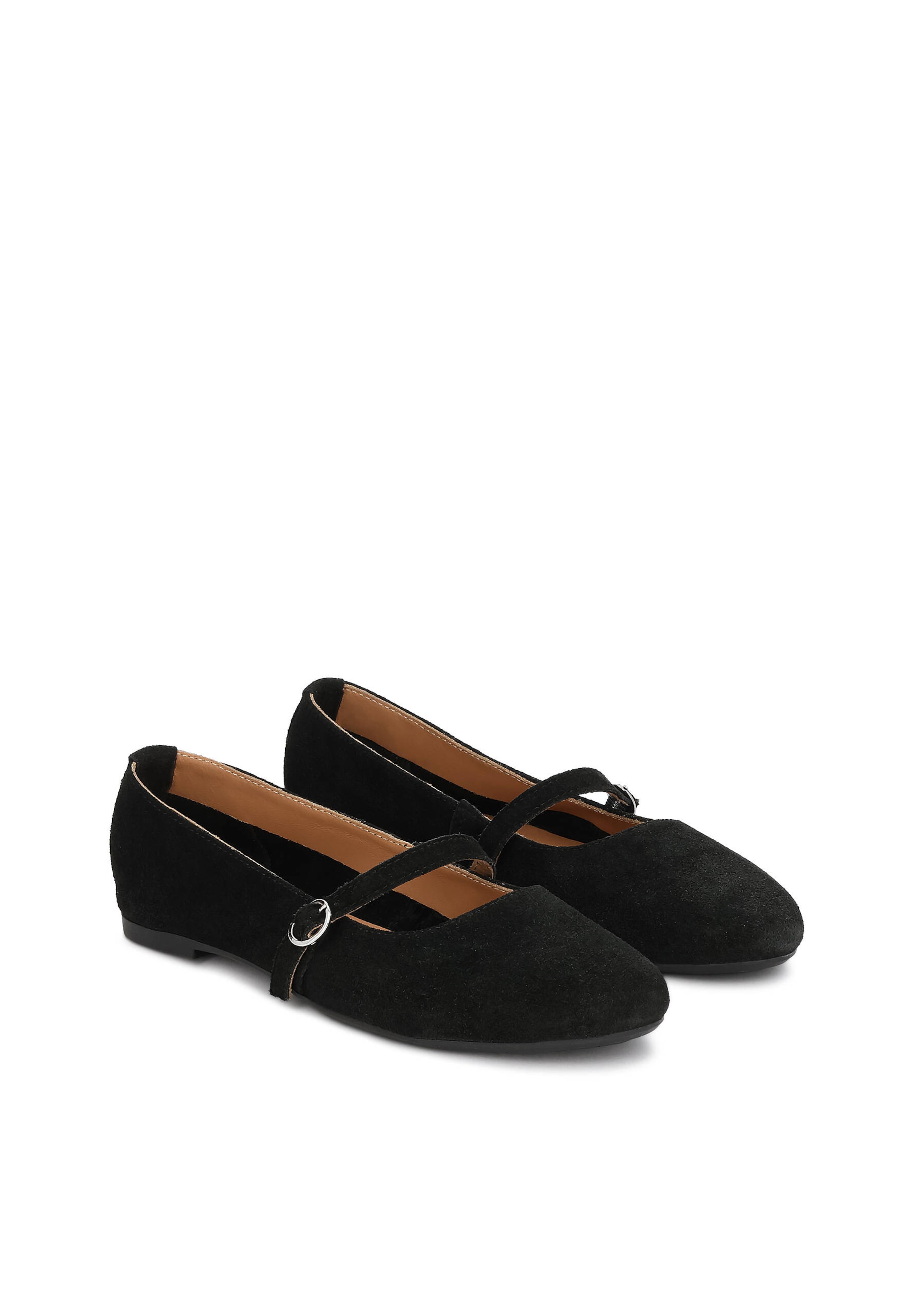 Kazar Strap ballerina in Black