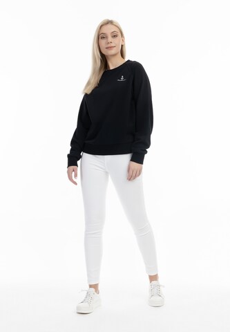 DreiMaster Maritim Sweatshirt 'Bridgeport' in Zwart