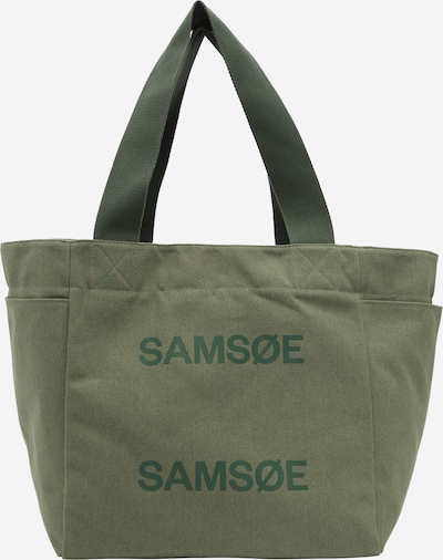 Samsøe Samsøe Handleveske 'Salanita' i jade / mørkegrønn / hvit, Produktvisning