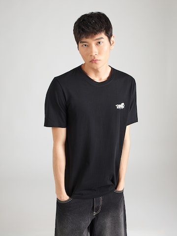 MUSTANG Футболка 'Austin' в Черный: спереди