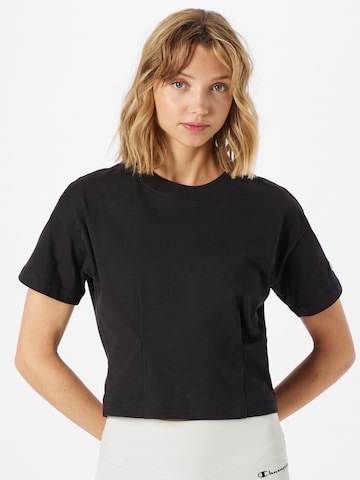 Champion Reverse Weave Shirt in Black: front
