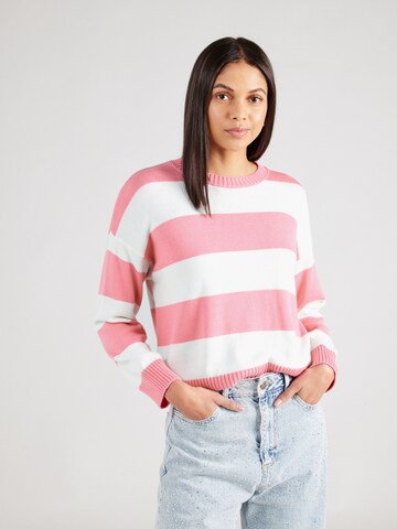 Pull-over UNITED COLORS OF BENETTON en rose : devant