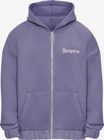 Dropsize Zip-Up Hoodie in Blue: front