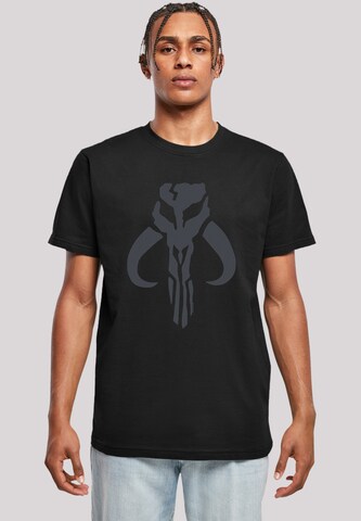 T-Shirt 'Star Wars The Mandalorian Banther Skull' F4NT4STIC en noir : devant
