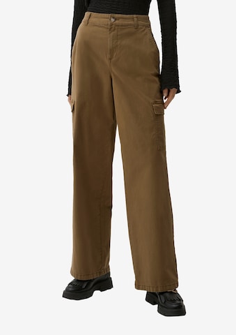 s.Oliver Wide leg Cargo Pants in Green: front