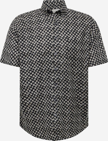 Coupe regular Chemise Jack's en noir : devant