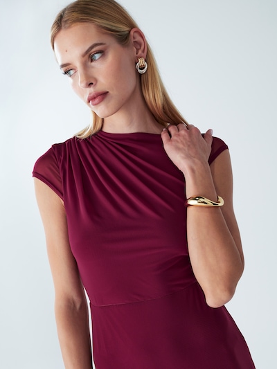 BWLDR Kleid 'Chelle' in weinrot, Produktansicht