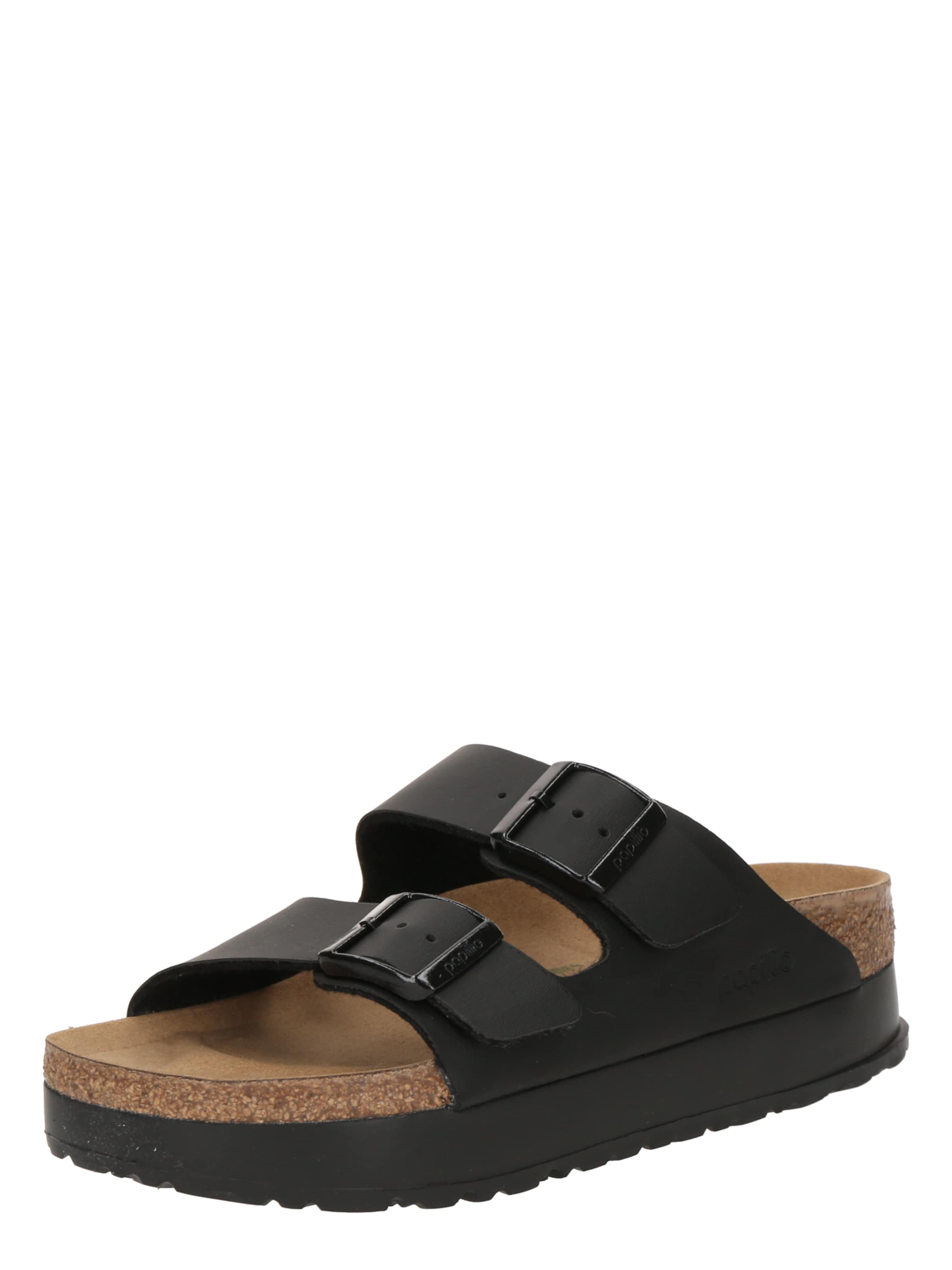 BIRKENSTOCK - Sapato aberto 'Arizona' em preto: frente