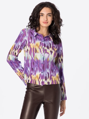 Warehouse Blouse in Lila: voorkant