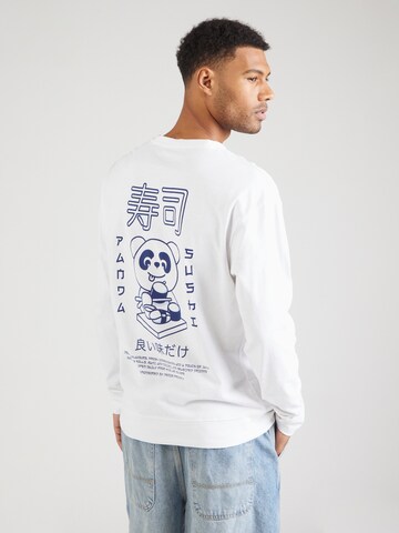 Denim Project Tričko 'Panda' – bílá: přední strana