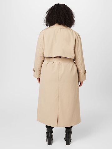 Palton de primăvară-toamnă 'CHLOE' de la Vero Moda Curve pe bej