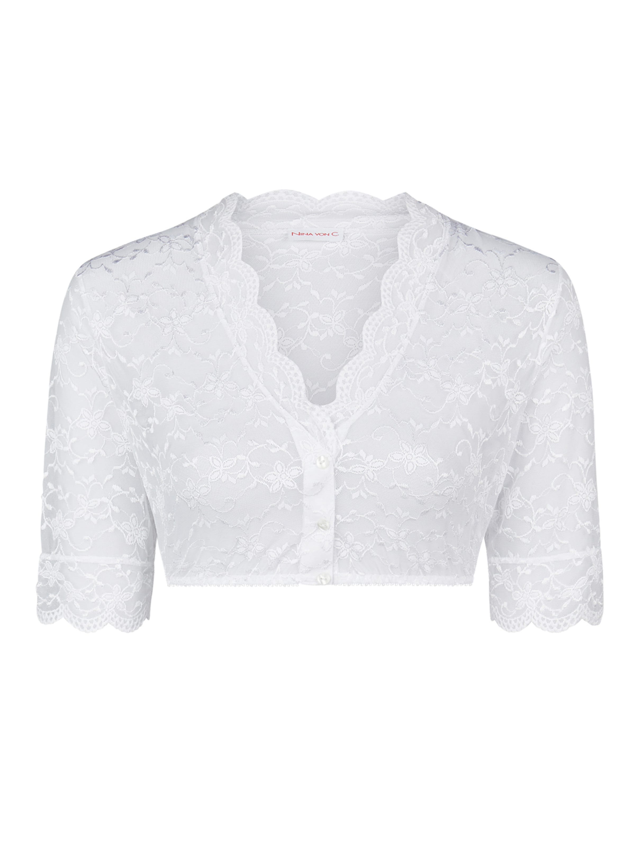 Nina von C. Traditional Blouse 'Luisa' in White: front
