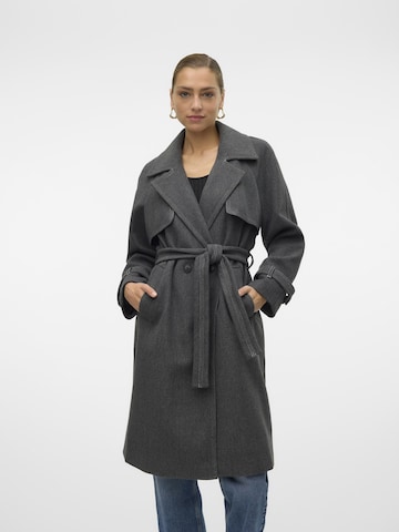 VERO MODA Between-Seasons Coat 'POPMILEY' in Grey: front