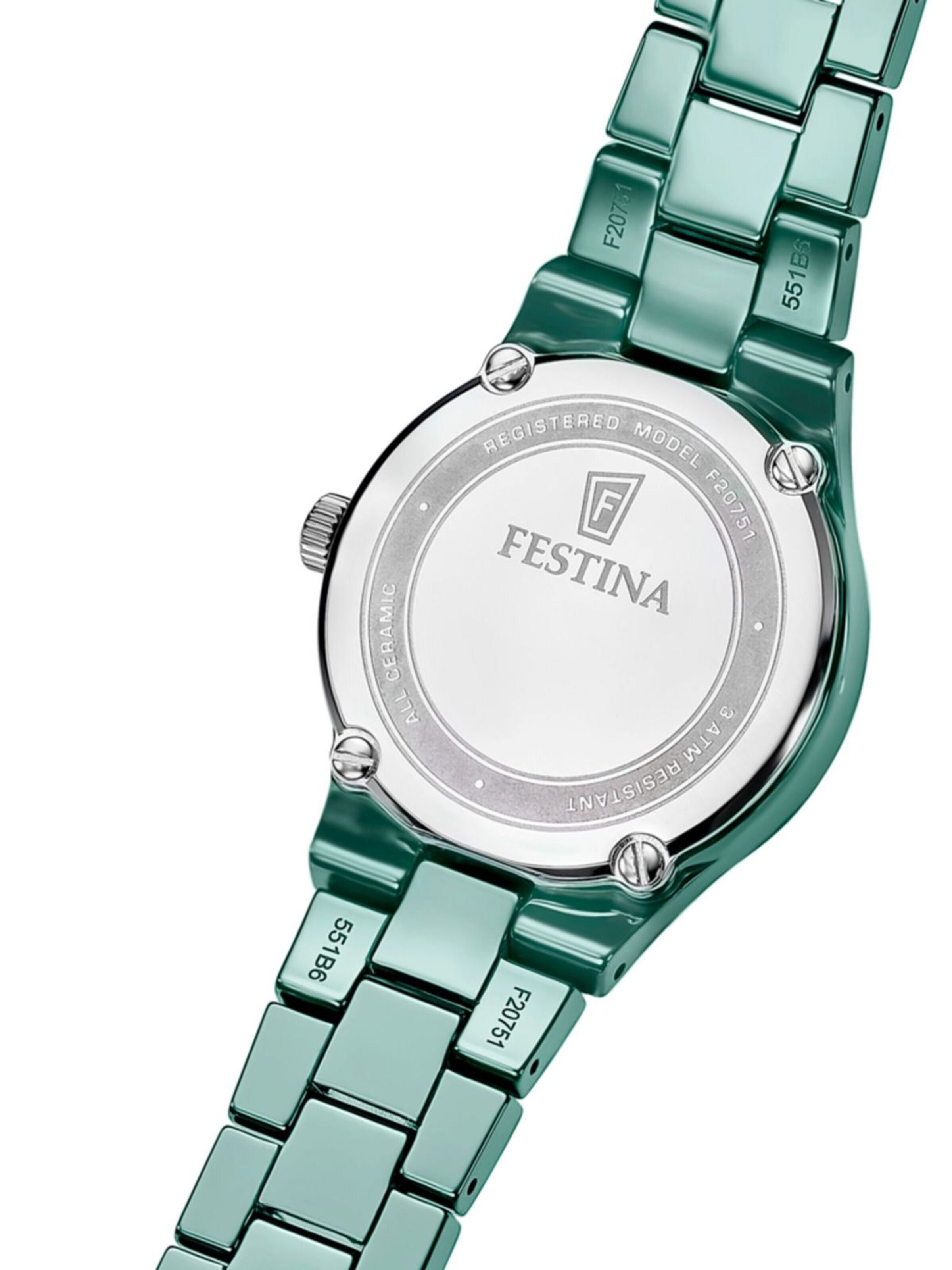FESTINA Analoguhr 'Watch Ceramic'‌‌‌‌‌ in Grün