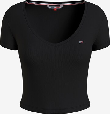 T-shirt Tommy Jeans en noir : devant