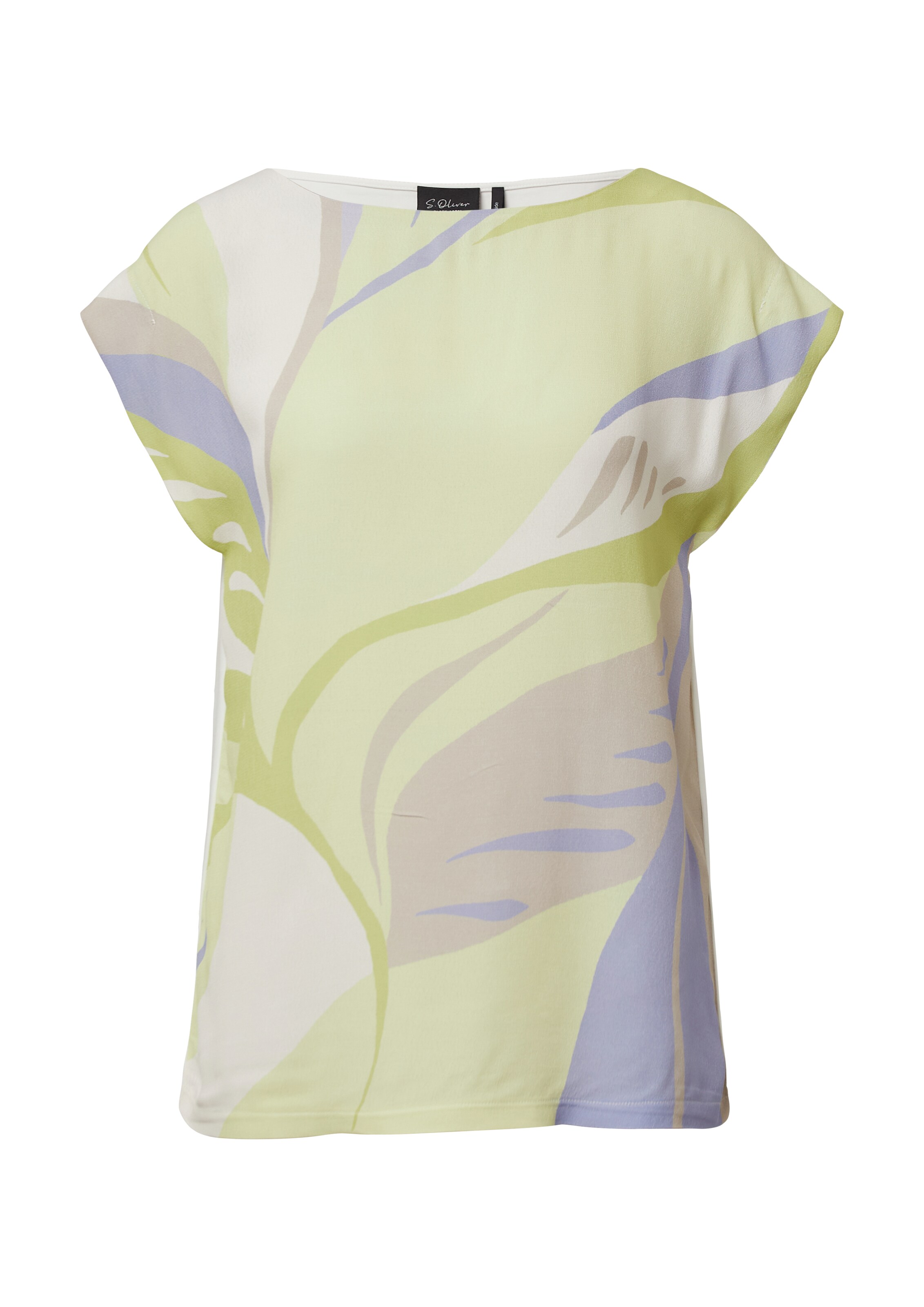 T-shirt s.Oliver BLACK LABEL en beige : devant