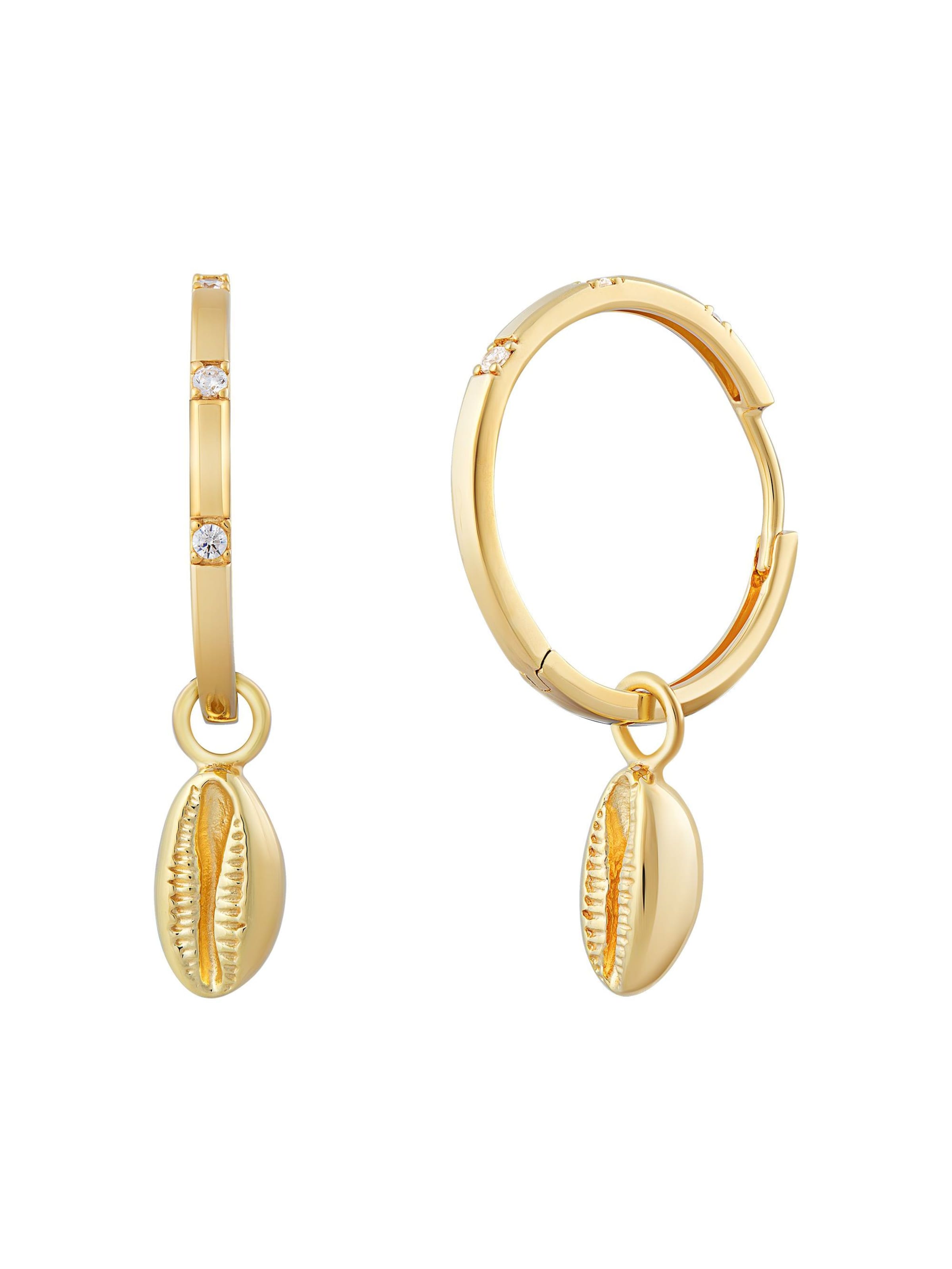 caï Earrings in Yellow: front