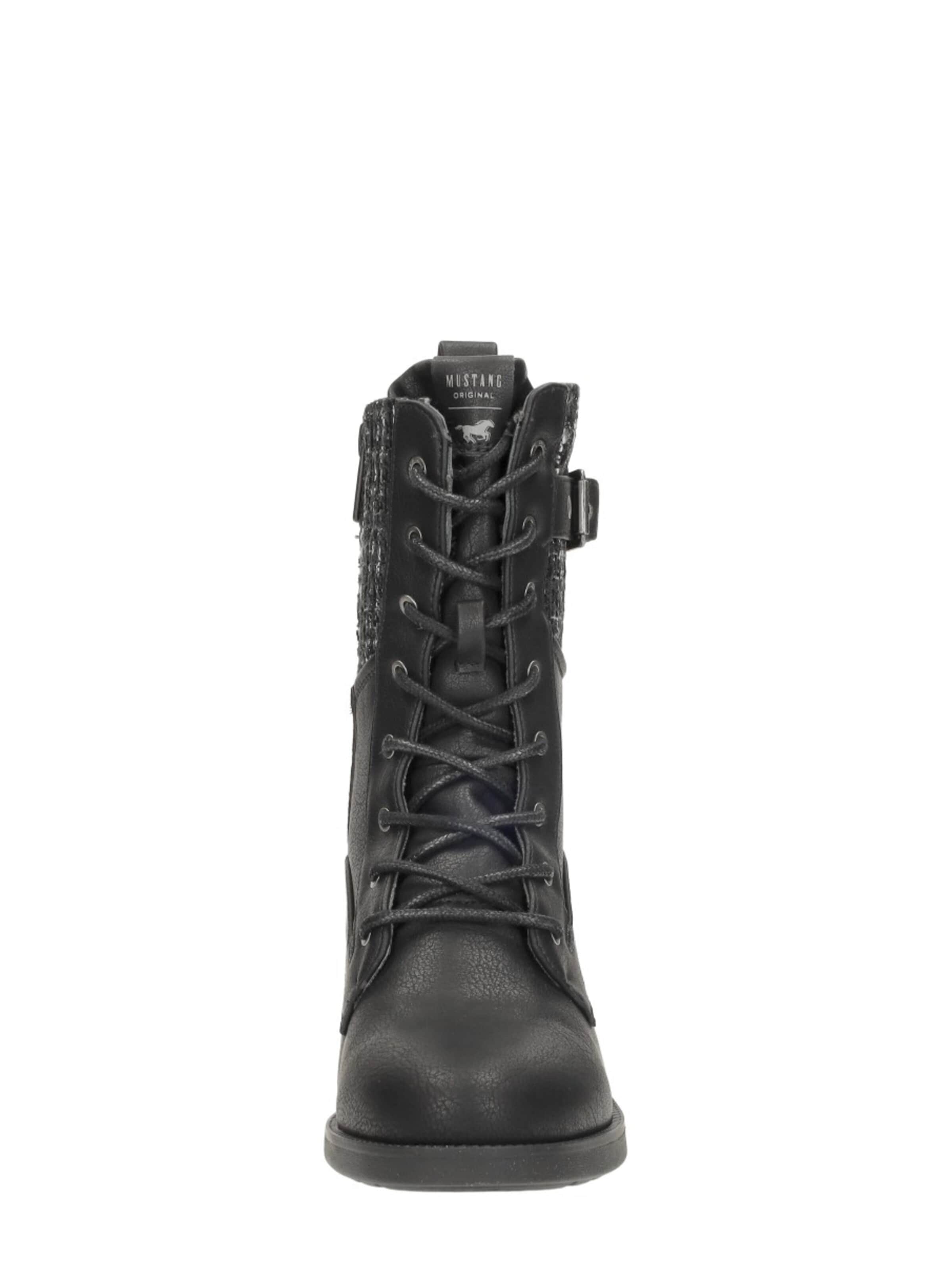 Bottines à lacets 'Hak' MUSTANG en noir