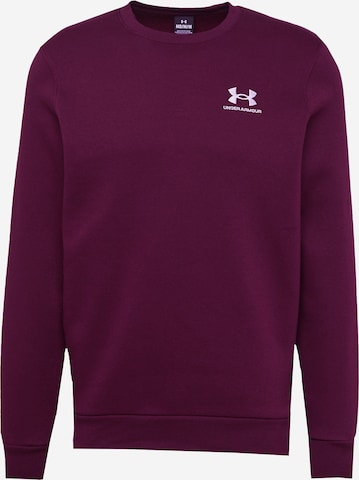 UNDER ARMOUR Αθλητική μπλούζα φούτερ σε λιλά: μπροστά