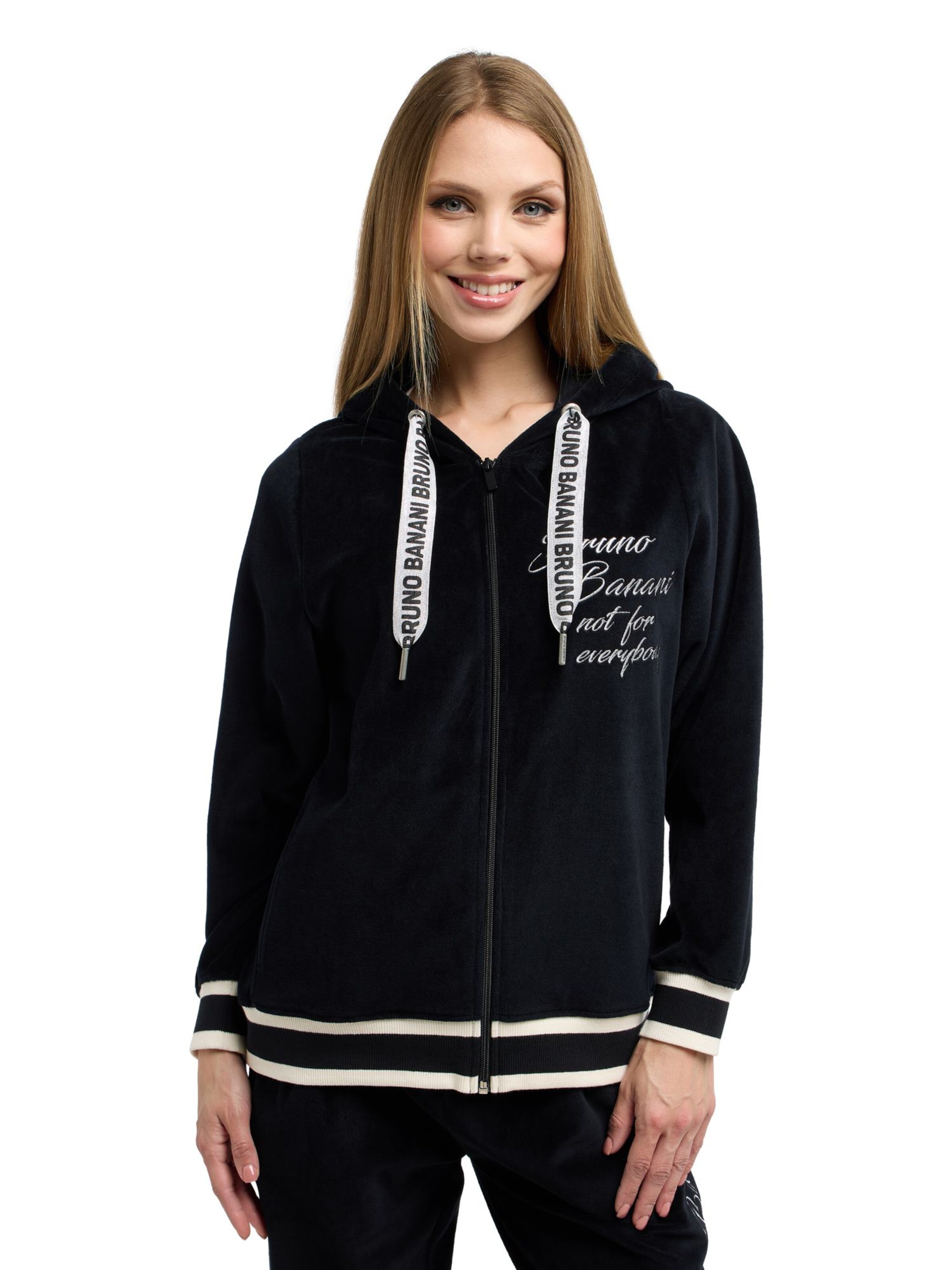 Veste de survêtement 'ELLISON' Bruno Banani en noir : devant